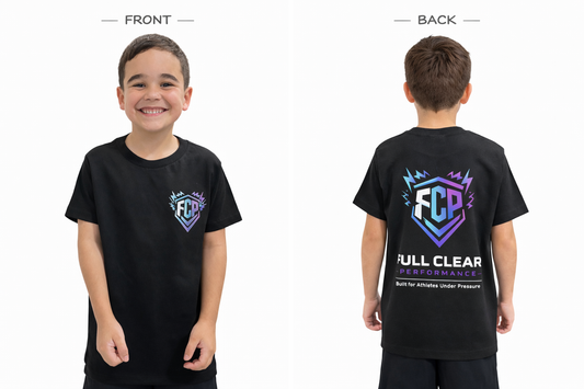 Full Clear Performance Youth Logo T-Shirt | Lightweight Athletic Tee for Young Athletes