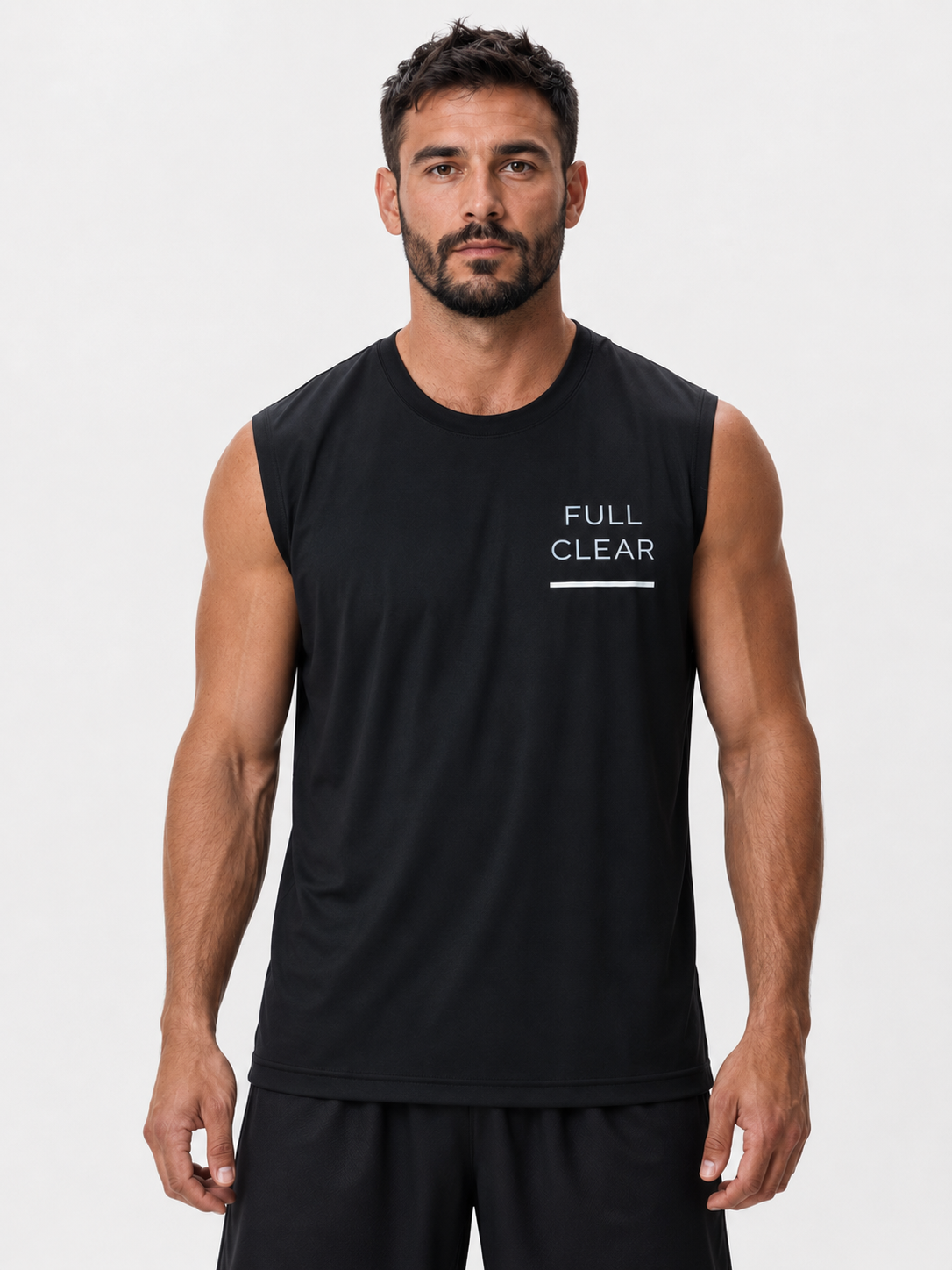 Men's Black Performance Tank | Full Clear Athletic Training Tank
