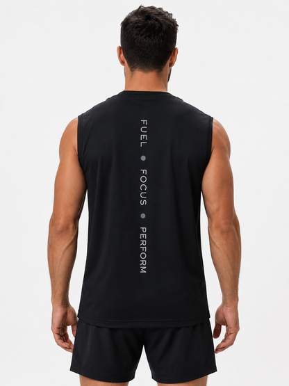 Men's Black Performance Tank | Full Clear Athletic Training Tank
