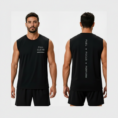 Men's Black Performance Tank | Full Clear Athletic Training Tank