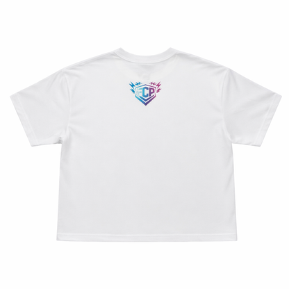 Full Clear Performance Women’s Dream Big Train Hard Crop Top | Boxy Fit Cropped T-Shirt