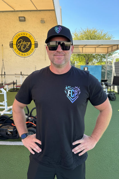 Full Clear Performance Logo Snapback Hat in Black Adjustable